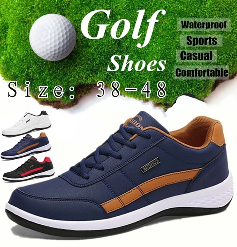 Top Trends: 2023 New Golf Shoes Light Men&#039;s Casual Sports Shoes Breathable Waterproof Anti-slip Shoes Outdoor Men&#039;s Size 38-48 Shoppable Styles