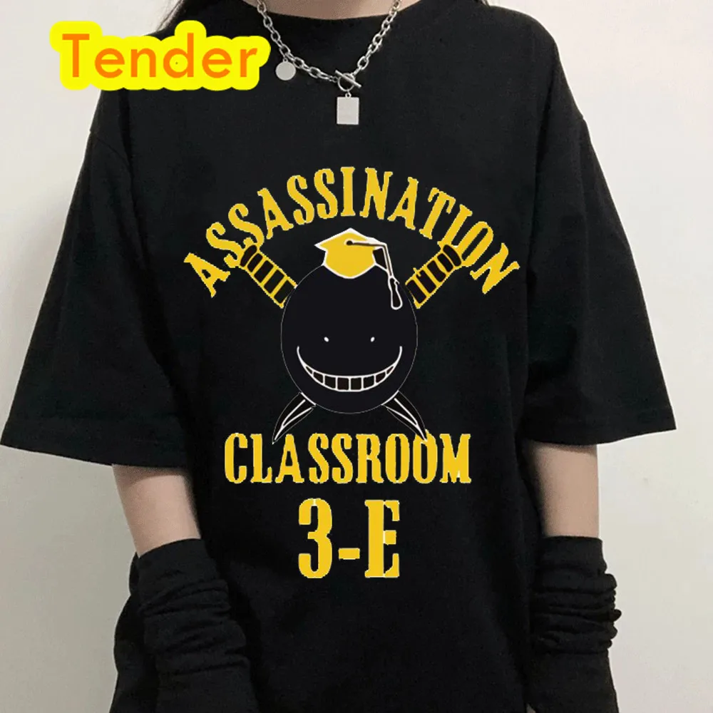 Top Trends: Anime Assassination Classroom Tshirt Clothes Women Black T Shirt Casual Harajuku Kawaii Summer Top Tshirt White T Shirt Street Shoppable Styles