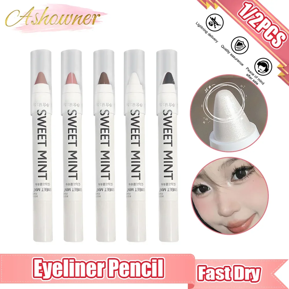 Top Trends: Eyeliner Pencil Stamp Liquid Eyeliner Pen Waterproof Fast Dry White Eye Liner Pen Cosmetics Beauty Tool For Makeup Eye Styling Shoppable Styles