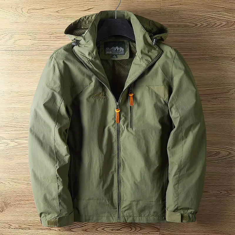 Top Trends: Outdoor Windbreaker Men Hooded Jackets Sportswear Military Tactical Large Size Zipper Waterproof Coats Spring Autumn Outerwear Shoppable Styles