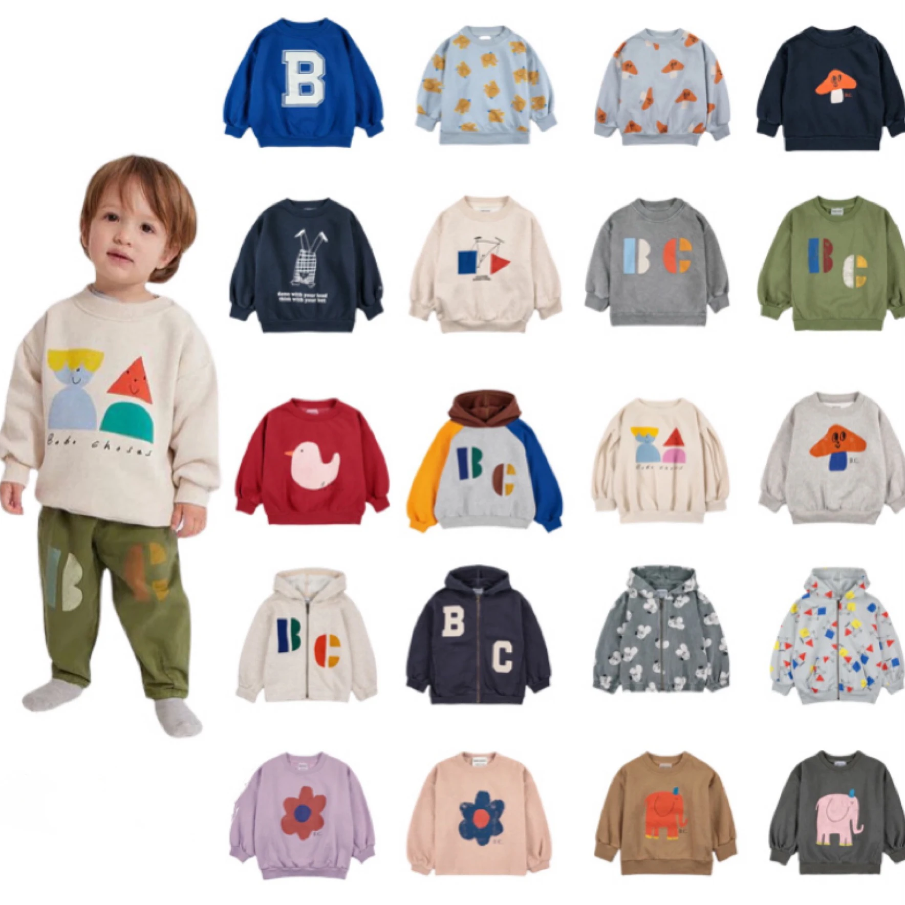 Top Trends: Kids Boys Girls Sweatshirts Bobo 2023 Autumn Winter New Children Hooded Sweatshirt Cartoon Print Casual Sweaters Outwear Clothes Shoppable Styles