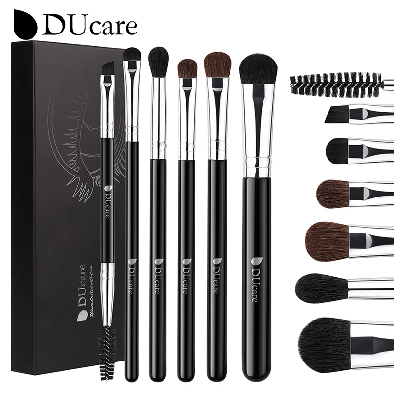 Top Trends: DUcare Eyeshadow Makeup Brush 6-7Pcs Makeup Tools Powder Foundation Eyeshadow Eyebrow Synthetic Pony Hair Women Makeup Brush Set Shoppable Styles