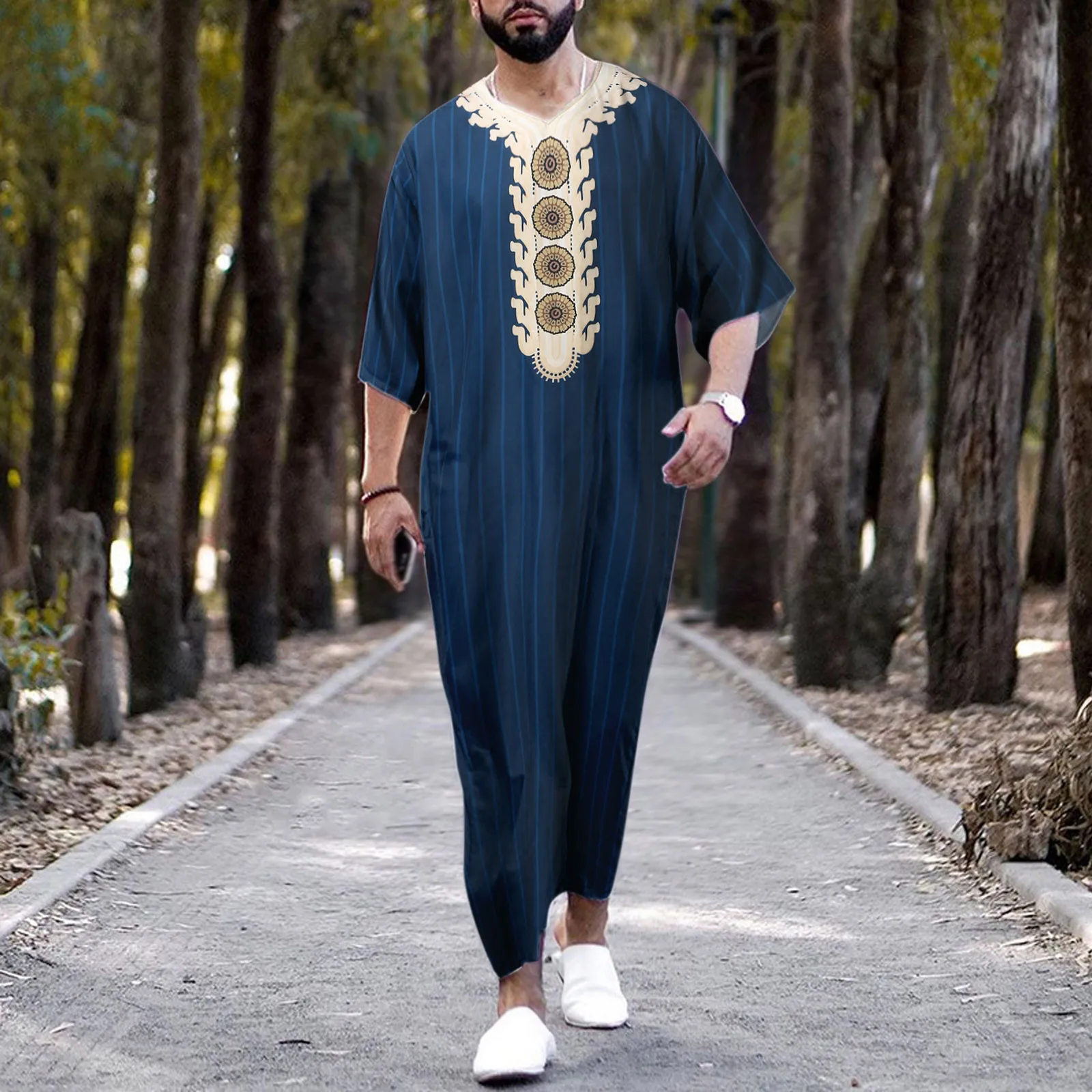 Top Trends: 2023 Men Jubba Thobe Islamic Clothing Ramadan Mens Abaya Dress Long Robe Saudi Wear Musulman Caftan Jubah Dubai Dress Shoppable Styles