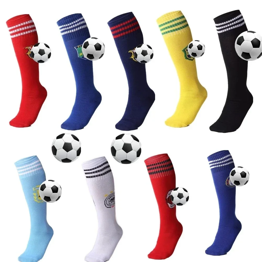 Top Trends: European Clubs Adult Children Football Socks Long Stocking Knee-High Breathable Non-Slip Sports Jogging Trainning Soccer Socks Shoppable Styles