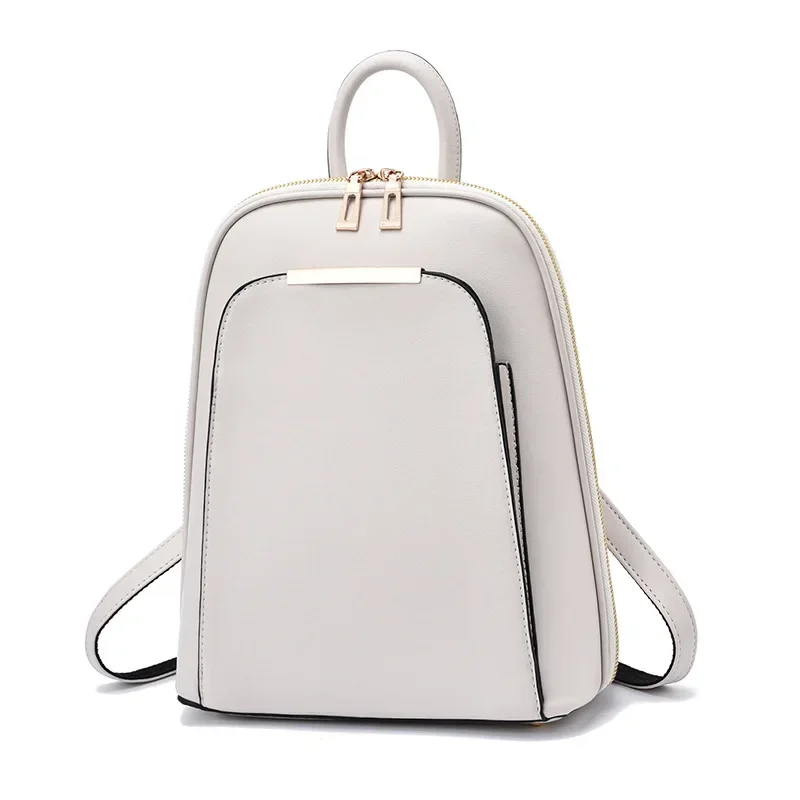 Top Trends: Pu Leather Backpack Women Teenage Girls School Shoulder Bag Bagpack High Quality Female Backpacks Travel Mochila Shoppable Styles - Image 4