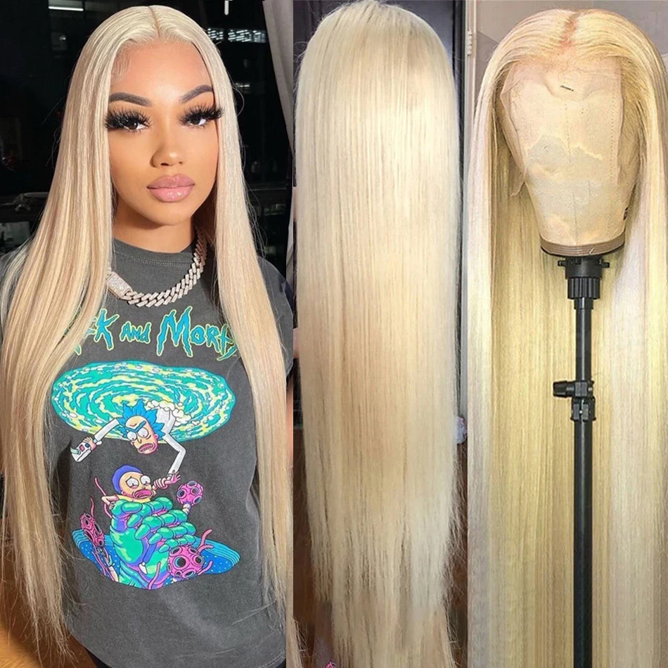 Top Trends: 13x6 Hd Bone Straight Lace Front Wigs 30 Inch 13x4 Pre Plucked Transparent Lace Wig 613 Honey Blonde Lace Frontal Human Hair Wig Shoppable Styles