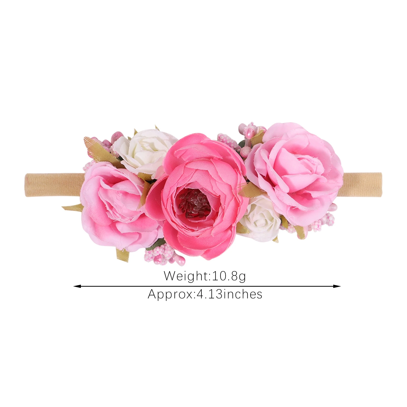 Top Trends: 1Pcs Baby Girl Cute Flower Headband Elastic Hair Band Newborn Head Toddler Headband Headwear Kids Accessories Christmas Gifts Shoppable Styles - Image 3