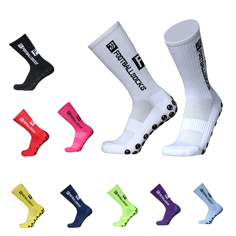 Top Trends: New Style FS Football Socks Round Silicone Suction Cup Grip Anti Slip Soccer Socks Sports Men Women Baseball Rugby Socks Shoppable Styles