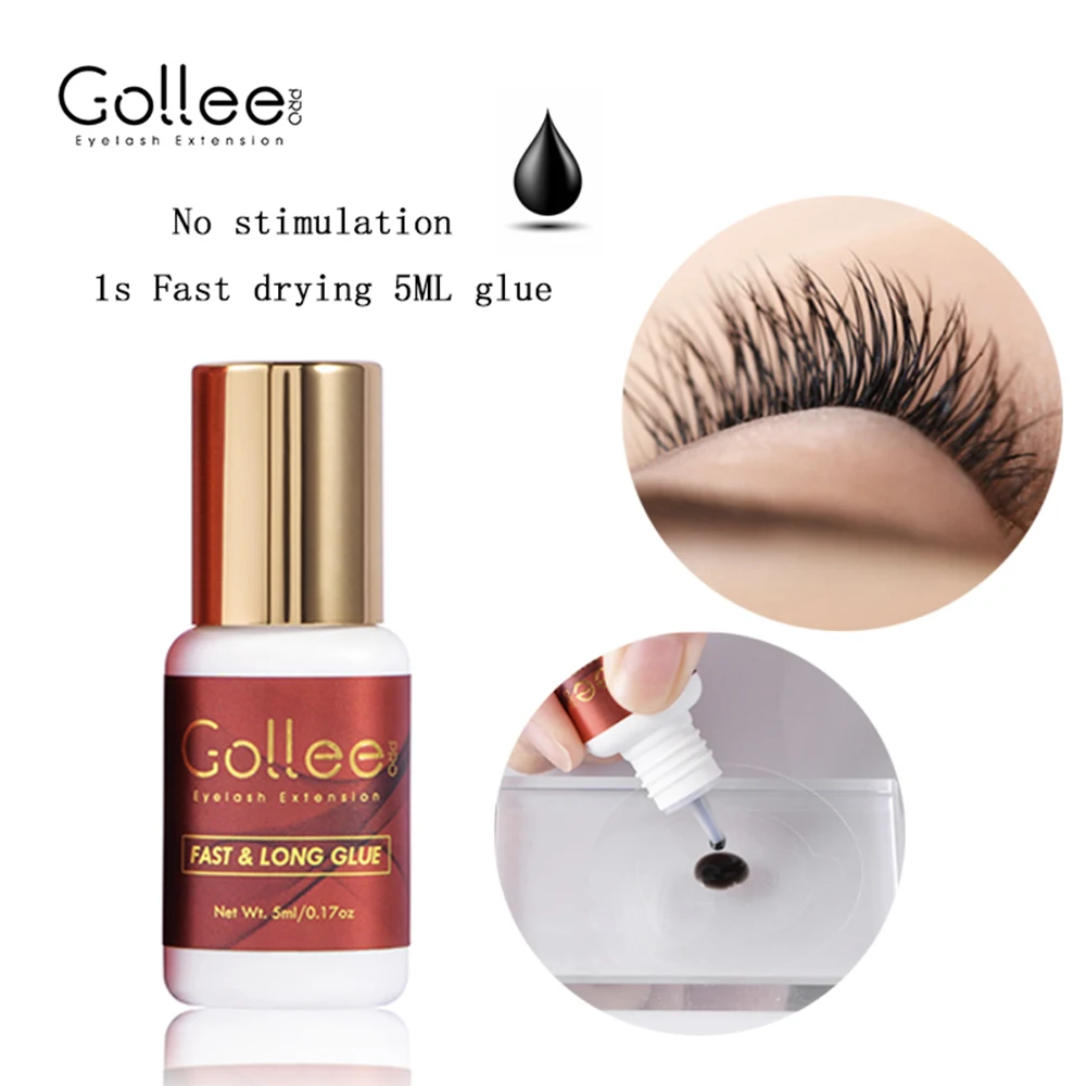 Top Trends: Gollee Lash Extension Glue Makeup Tools 5ml Lash Glue Wholesale Eyelash Extension Glue Waterproof 1s Fast Drying Lash Extension Shoppable Styles