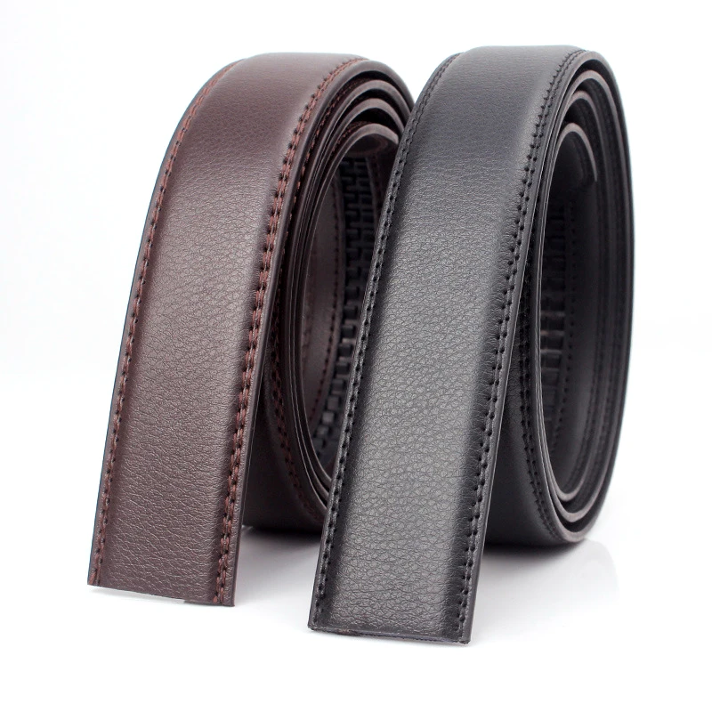 Top Trends: Large Size Belt No Buckle For Automatic Buckle Genuine Leather Belts Without Buckle For Men Women No Buckle 3.5cm Wide 150 160cm Shoppable Styles