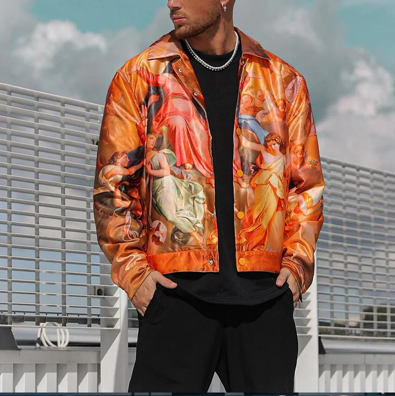 Top Trends: 2023 European And American Men's Spring And Autumn New Popular 3D High-quality Printed Men's Jacket Shoppable Styles