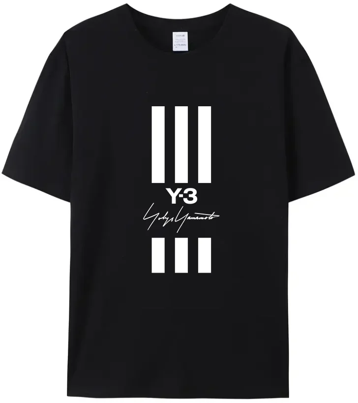 Top Trends: Yamamotos Yohji Y3 Men&#039;s T-Shirt Black Cotton High Quality Letter Print Women&#039;s Casual And Comfortable Y3 Shirt Yohji Top Tee Shoppable Styles