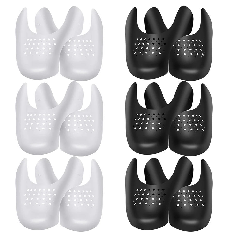 Top Trends: 6Pairs Shoes Anti Crease Protector For Sneakers Toe Caps Sports Support Crease Guard For Sneaker Anti-wrinkle Shoe Stretcher Shoppable Styles