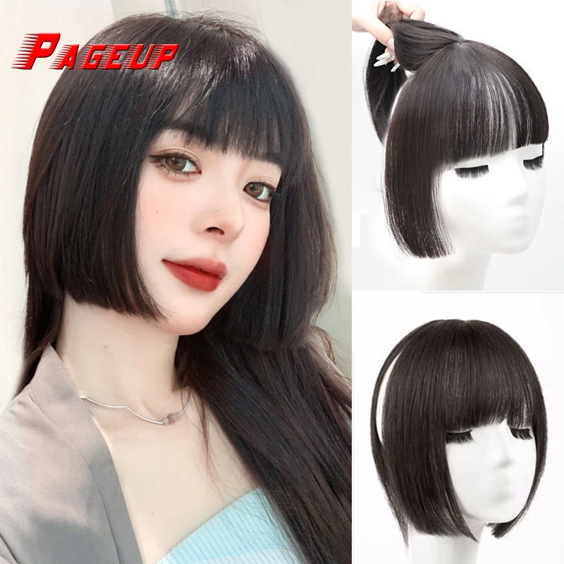 Top Trends: PAGEUP Synthesis 3D Princess Bangs Hime Cut Bangs Hairstyles Clip In Bangs Hair Hair Bangs For Women Hair Bangs Clip On Hair Shoppable Styles