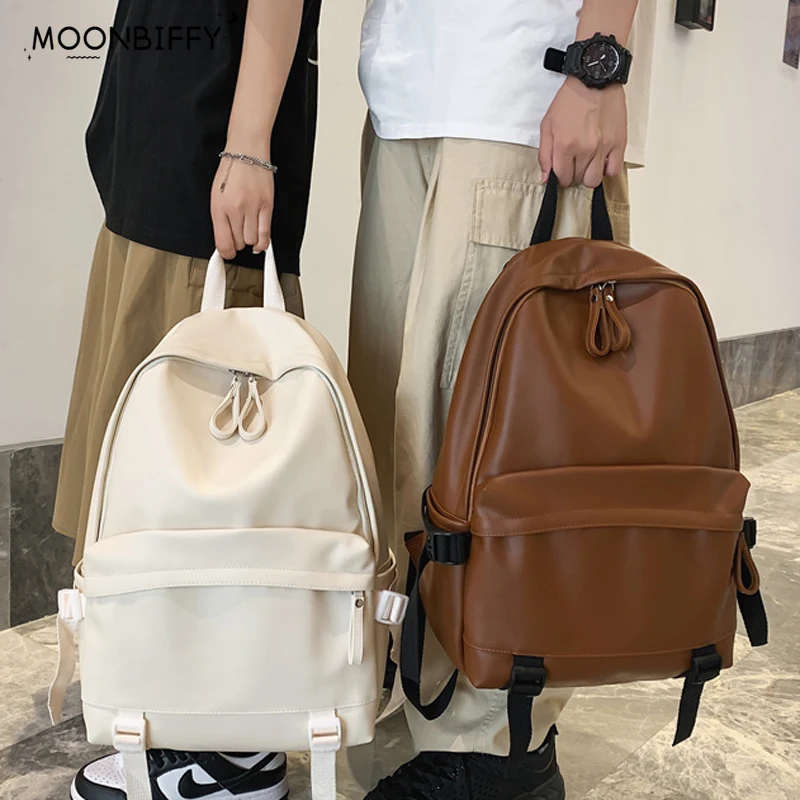 Top Trends: Large Backpack Women Leather Rucksack Women&#039;s Knapsack Travel Backpacks Shoulder School Bags For Teenage Girls Mochila Back Pack Shoppable Styles