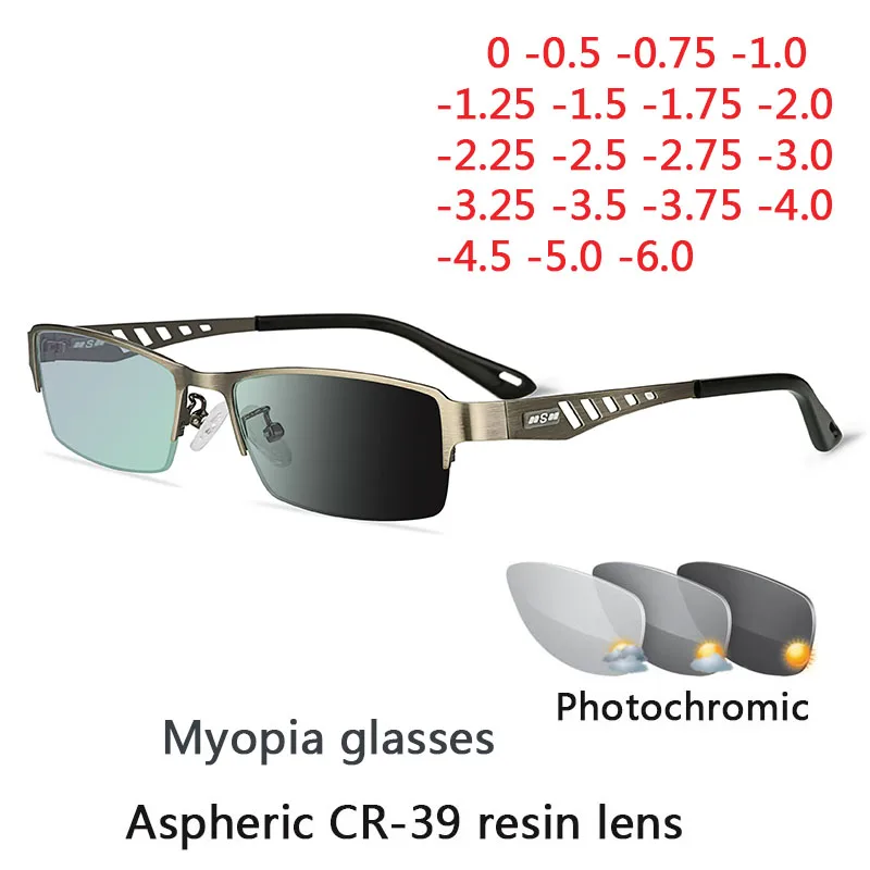 Top Trends: Photochromic Eye Glasses Men Women Myopia Eyeglasses Finished Glasses Students Short Sight Eyewear 0 -0.5 -1 -1.25 -1.5 -1.75 -2 Shoppable Styles