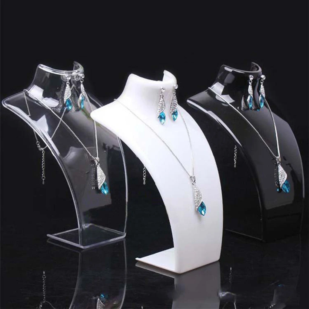 Top Trends: Acrylic Mini Necklace Display Mannequin Pendant Model Jewelry Holder Necklace Showing Stand Rack Earring Showcase Shoppable Styles