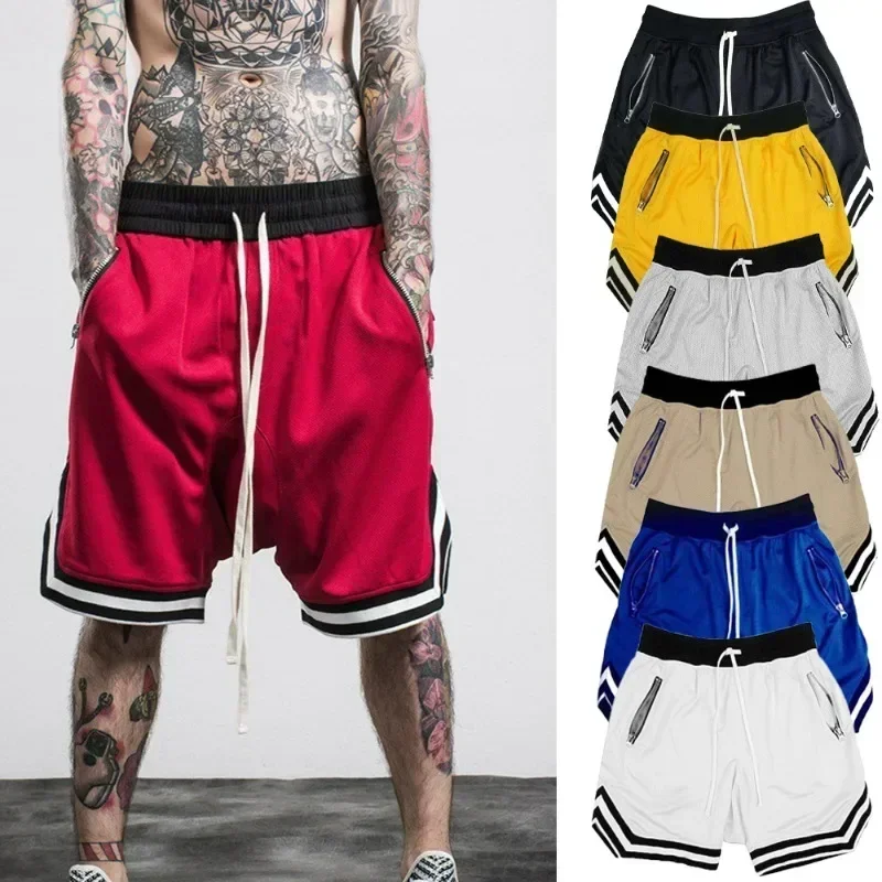 Top Trends: Men&#039;s Sports Basketball Shorts Mesh Quick Dry Gym Shorts For Summer Fitness Joggers Casual Breathable Short Pants Scanties Male Shoppable Styles