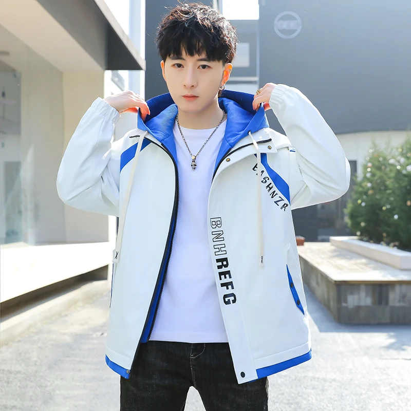 Top Trends: Fashion 2024 Spring Autumn Casual Hooded Jackets For Men's Zipper Loose Coats Hip Hop Street Outerwear Tops Windbreaker Clothing Shoppable Styles - Image 2