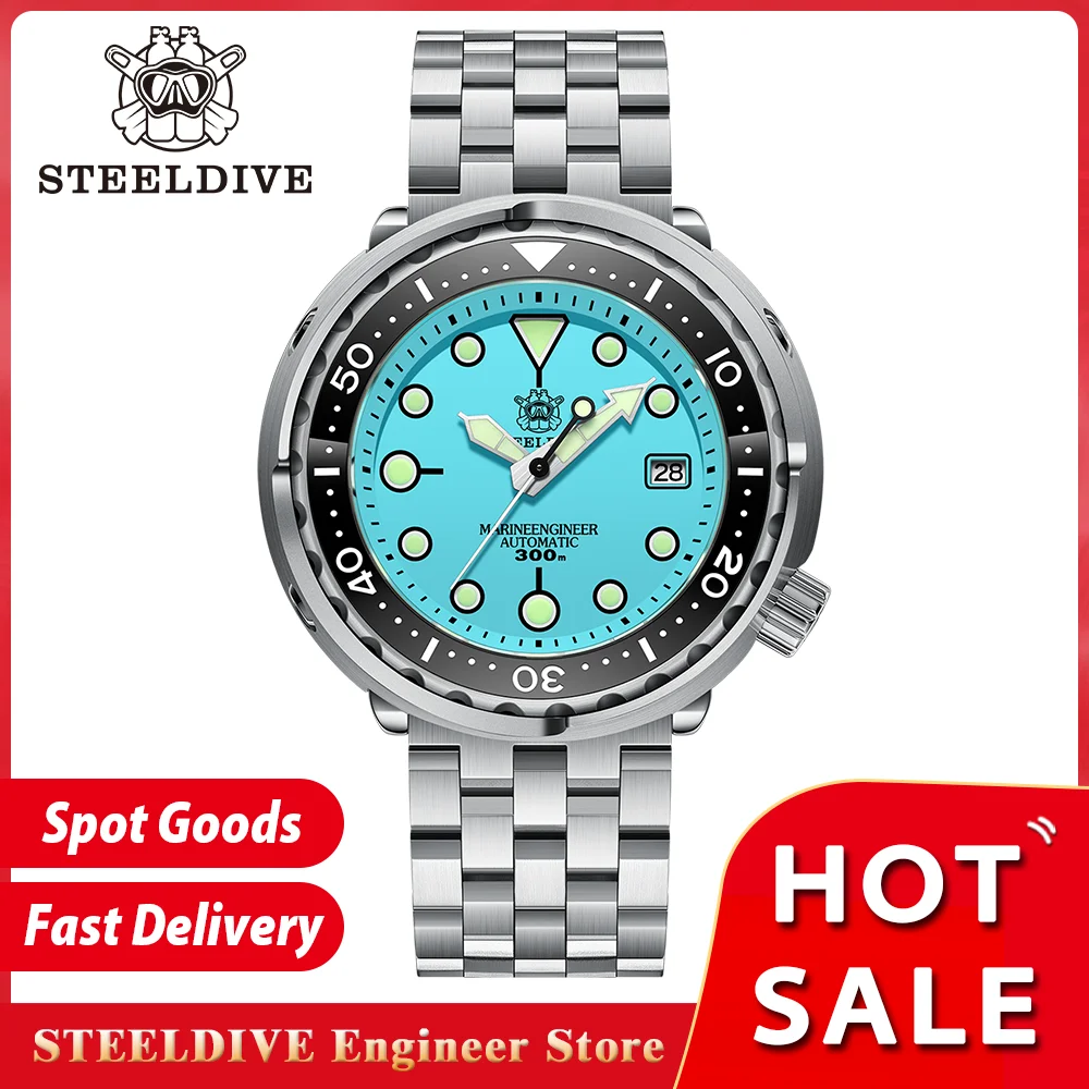 Top Trends: New Color SD1975 STEELDIVE Tuna Men's Classic Watch Super Luminous Ceramic Bezel 300M Waterproof 316L Case NH35 Dive Wristwatch Shoppable Styles