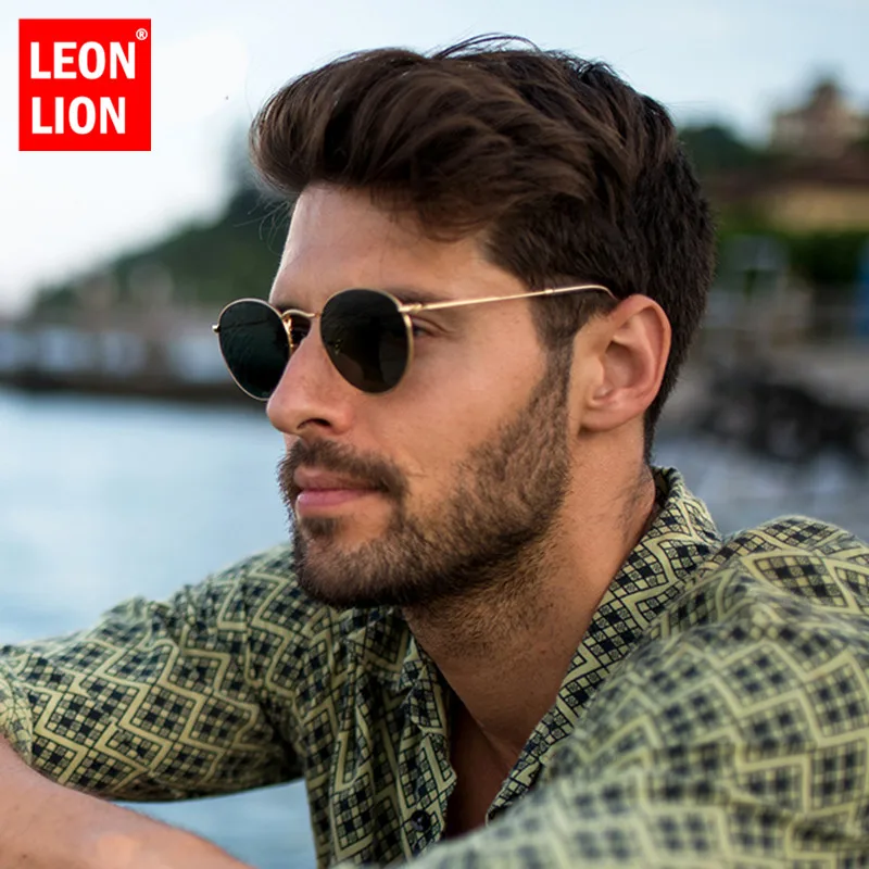 Top Trends: LeonLion 2023 Fashion Retro Sunglasses Men Round Vintage Glasses For Men / Women Luxury Sunglasses Men Small Lunette Soleil Homme Shoppable Styles