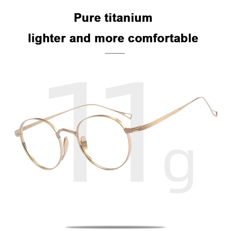 Top Trends: 2023 Japan Luxury Brand KMN-113 Same Design Pure Titanium Retro Glasses Women Men Frame Optional Diopter Customized Eyewear Shoppable Styles - Image 3