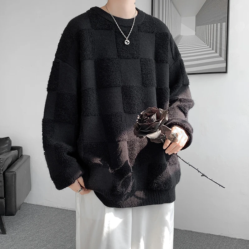 Top Trends: Fashion Mens Sweaters Woolen Streetwear Knitted Pullovers Size M-8XL Shoppable Styles