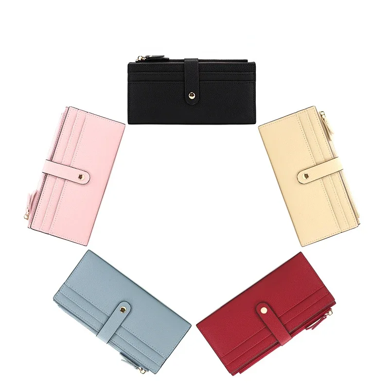 Top Trends: Festival Gift Fashion Long Purse For Ladies PU Leather Large Purse With Card Slots New Ins Styles Womens Wallet With Coin Pocket Shoppable Styles