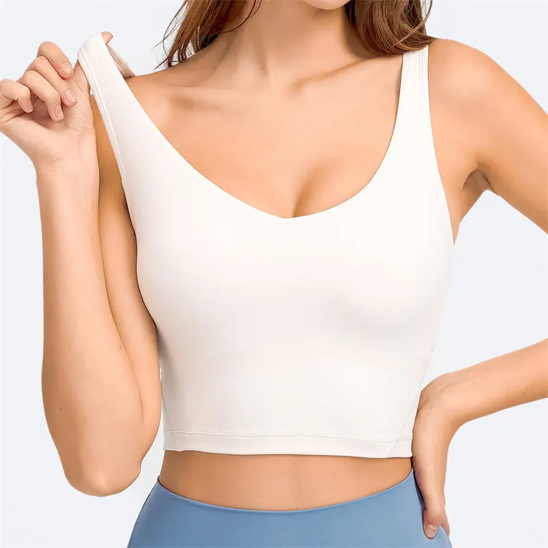 Top Trends: Nepoagym PASSION Tank Top With Shelf Built In Bra Crop Top With Removable Padding Longline Sports Bra For Yoga Gym Shoppable Styles