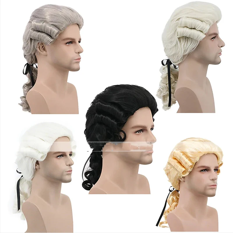 Top Trends: HAIRJOY Duchess Judge Cosplay Wigs Long Heat Resistant Fiber Curly Black Blonde Grey Yellow White Anime For Men And Women Shoppable Styles