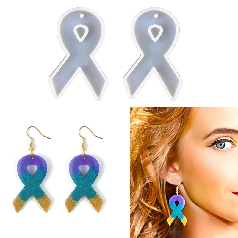 Top Trends: Medical Care Ribbon Earrings Epoxy Mould Full Mirror Free Polishing Silicone Abrasive Tool Resin Casting Keychain Mold Shoppable Styles