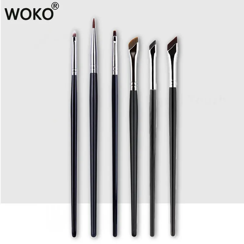 Top Trends: 6PCS Eyeliner Brush Sets Thin Gel Eyeliner Makeup Brushes Flat Top Eyeliner Concealer Brush Eye Liner Detailed Make Up Tool Shoppable Styles