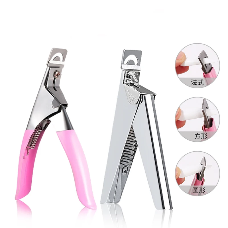 Top Trends: U-Shaped French False Nail Scissors Acrylic Tips Capsuales Cutter Nail Clipper Professional Fake Nail Tips Cutter Manicure Tools Shoppable Styles