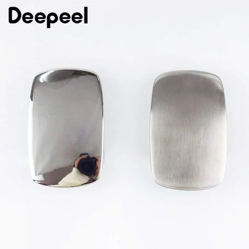 Top Trends: 1Pc Deepeel 39mm Stainless Steel Belt Buckle Metal Brushed Smooth For Men's Waistband Head DIY Jeans Accessories Leather Craft Shoppable Styles - Image 6