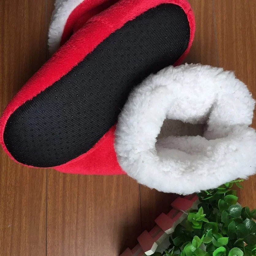 Top Trends: Winter Home Slipper Boot Women Non Slip Thickened Warm Children Fleece Soft Indoor Plush Cotton Female Floor Shoes House Men Shoppable Styles - Image 6