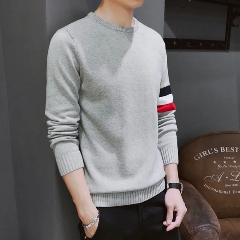 Top Trends: Fashion O-Neck Knitted Spliced Loose All-match Sweaters Men's Clothing 2023 Autumn New Oversized Korean Pullovers Casual Tops Shoppable Styles