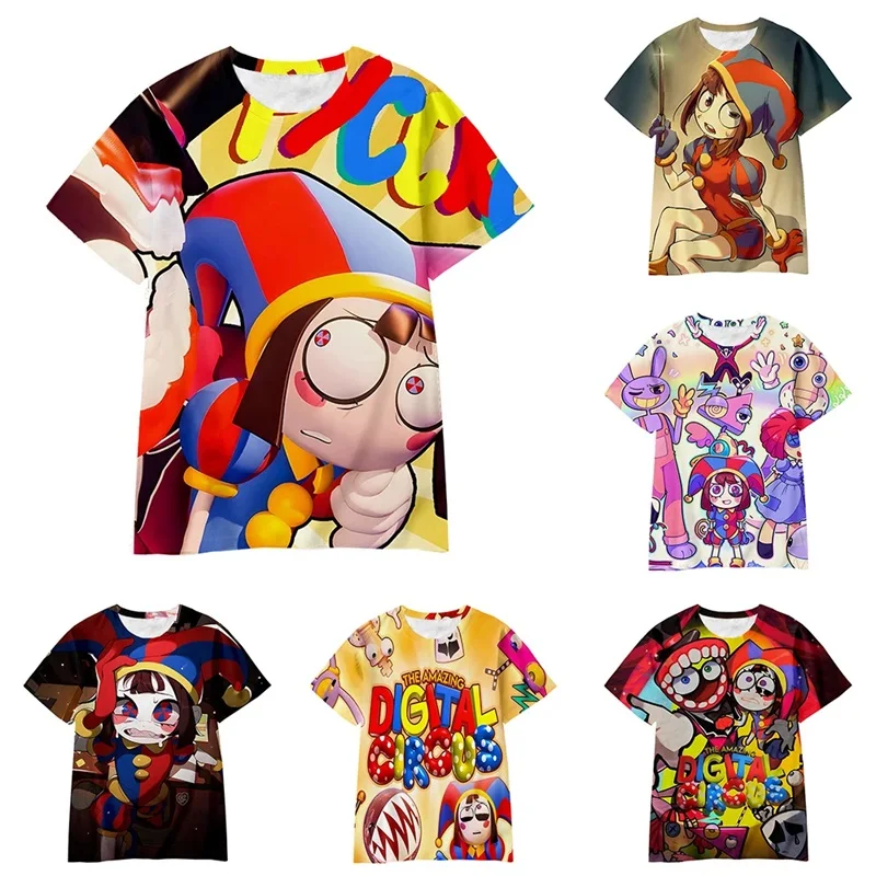 Top Trends: Amazing Digital Circus T-Shirt For Men Women Summer Casual Short Sleeved T Shirt Men's Oversized Streetwear Tee Tops Shoppable Styles