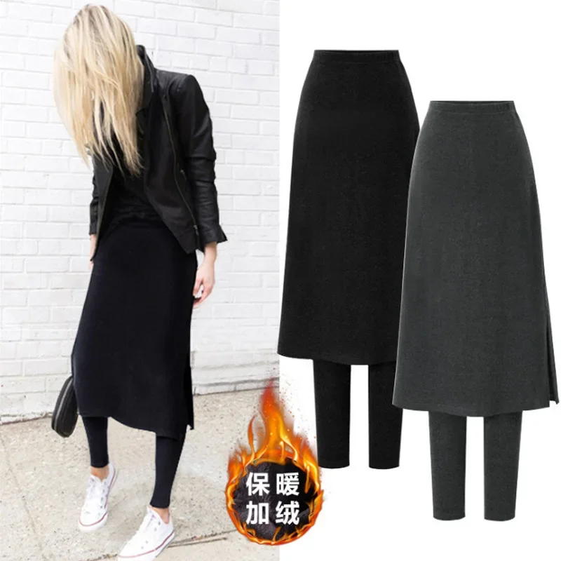 Top Trends: Skirt Leggings Leg Pants With Skirt Winter Leggings Women 2024 Skirt Leggings Woman Korean Women Legging Large Size Legging Shoppable Styles