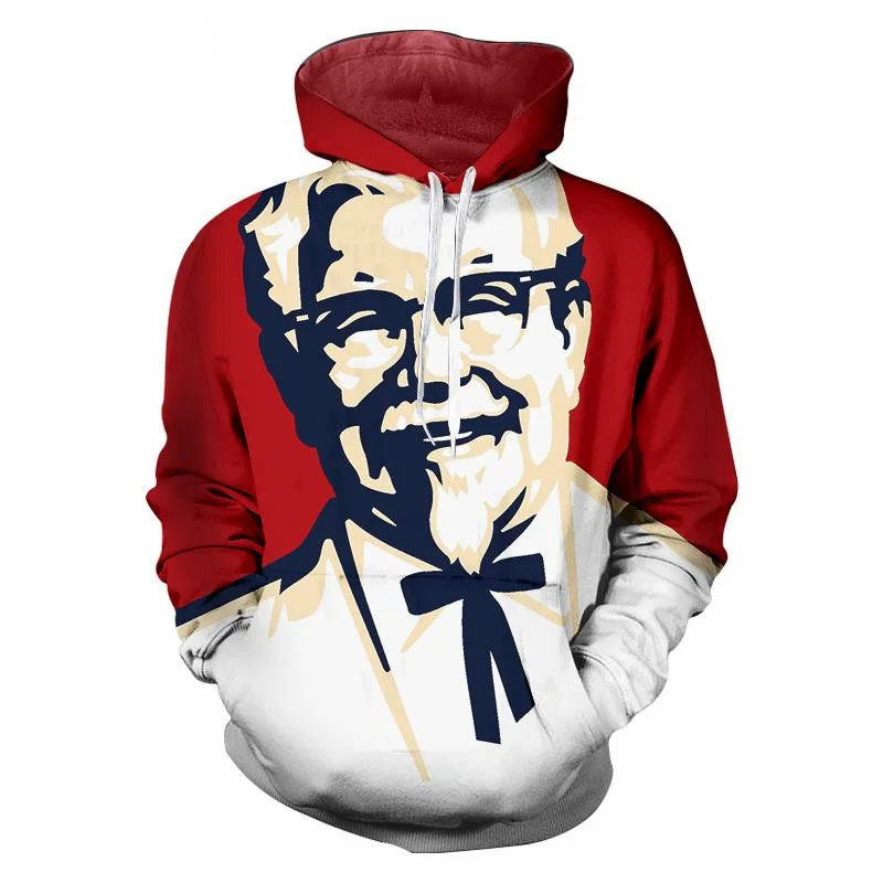 Top Trends: KFC Grandparents 3D Printed Hoodie Sweatshirt Men Hip Hop Streetwear Long Sleeve Pullover Tracksuits Hombre Shoppable Styles