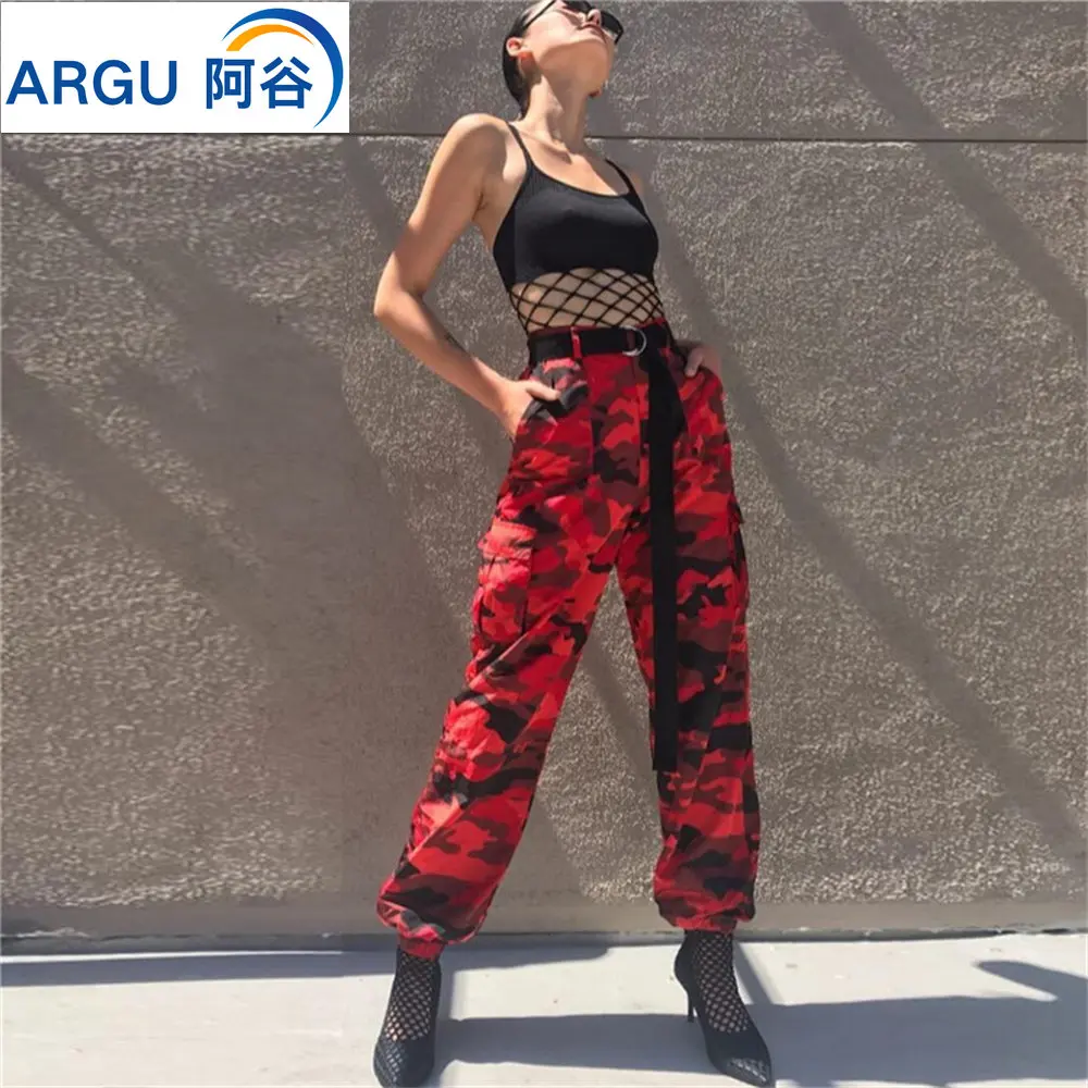 Top Trends: Womens Camo Cargo Loose Trousers Casual Pants Military Army Combat Camouflage Jeans Y2k Streetwear Ropa Mujer Womens Clothing Shoppable Styles