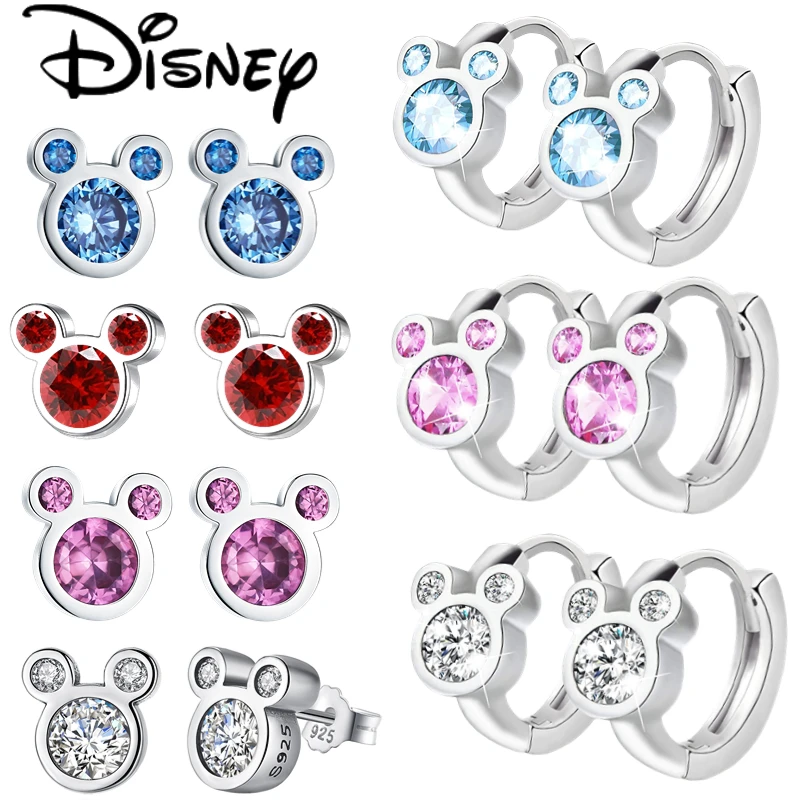 Top Trends: Disney Mickey Mouse Earrings 925 Sterling Silver Mickey Series Mickey Earrings Earstuds Sterling Silver Women&#039;s Star Earrings Shoppable Styles