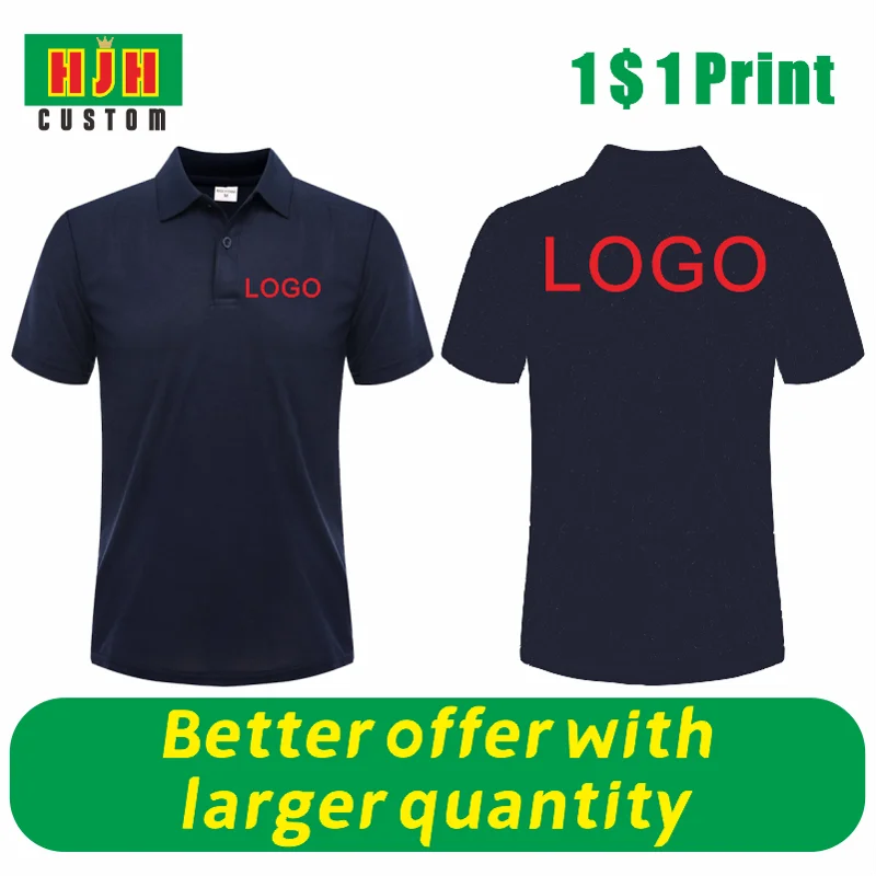 Top Trends: Summer Fashion Men's And Women's Short Sleeve Polo Custom Printed Embroidered LOGO Casual Polo Shirt Cheap Quick Drying Top Shoppable Styles