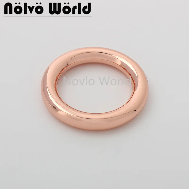 Top Trends: 10-50pieces 5 Colors 20mm 3 / 4'' Rose Gold Color Die Casting O Rings For Chains Bag Close Round Ring Purse Accessories Shoppable Styles