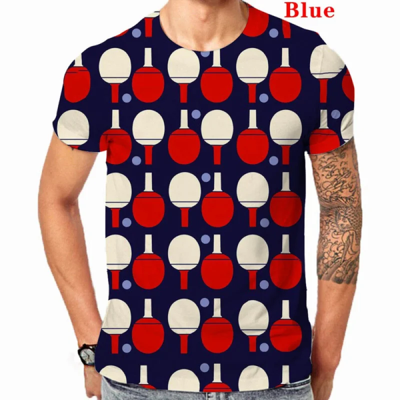 Top Trends: 2023 New Style Summer Men's T-shirt Interesting 3d Table Tennis Sportswear Soft And Comfortable Light Breathable Top Shoppable Styles