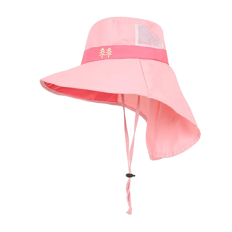 Top Trends: Youth Boys Girls UPF 50+ Sun Hat With Neck Flap Summer Beach Caps Kids Safari Visor 8-15 Years Old 54-58cm Shoppable Styles - Image 6