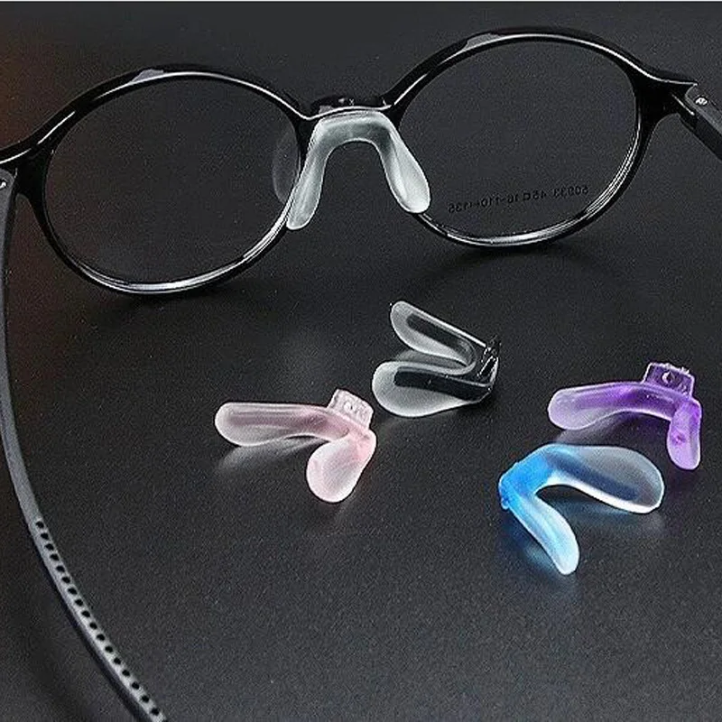 Top Trends: Colored U Silicone Conjoined Siamese Saddle Eyeglass Soft Nose Pads For Insert On Glasses Translucent Anti-Slip Nose Pad Shoppable Styles - Image 6