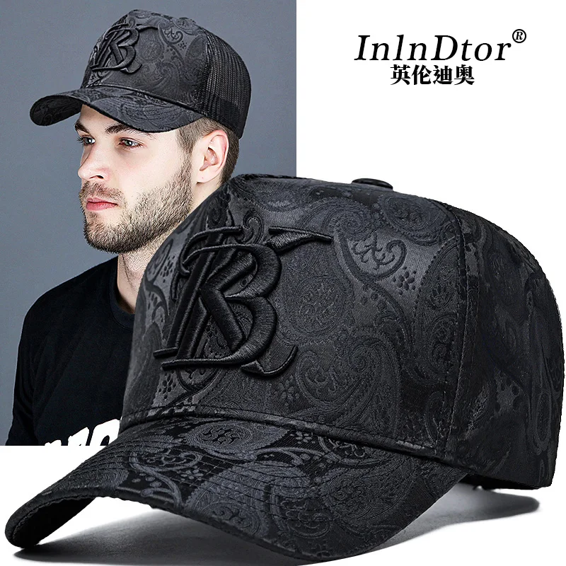 Top Trends: 2023 Fashion Embroidery High Top Baseball Cap Men&#039;s Cashew Print Outdoor Casual Cap Face Trim Four Seasons Shoppable Styles