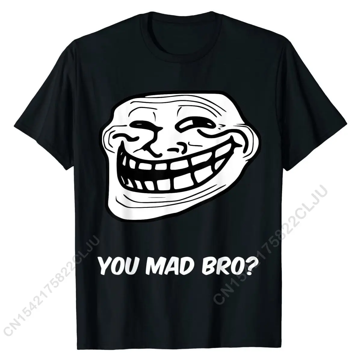 Top Trends: Funny T-shirt - Troll Face, You Mad Bro Latest Mens Top T-shirts Casual Tops & Tees Cotton Fitness Tight Shoppable Styles - Image 2