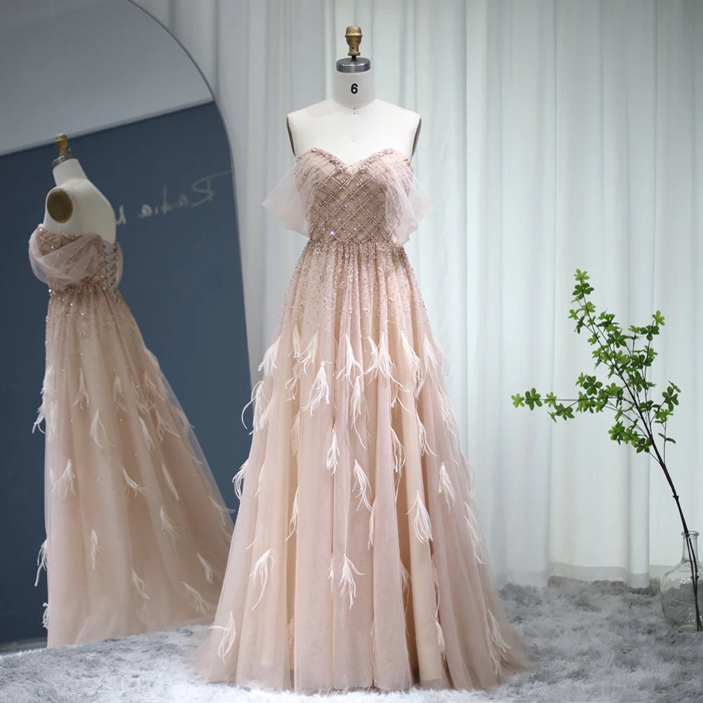 sachin and babi light blue dress Champagne Rose Bridesmaid Dresses main image 0