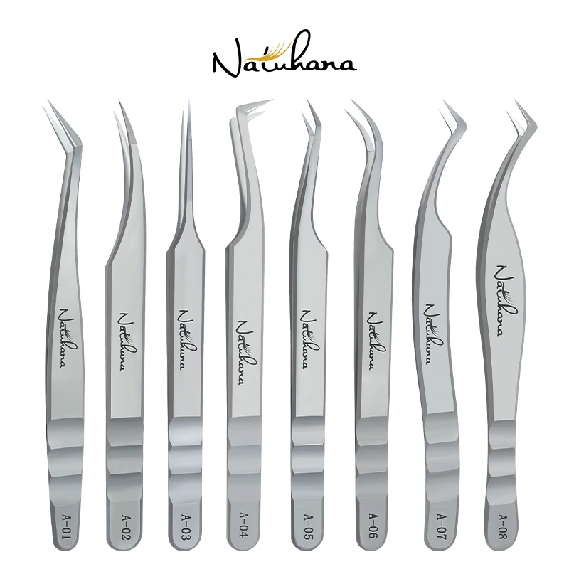 Top Trends: NATUHANA Eyelash Extensions Tweezers Lash Artists High Precision Stainless Steel Superhard Anti-Static Tweezers Makeup Tools Shoppable Styles